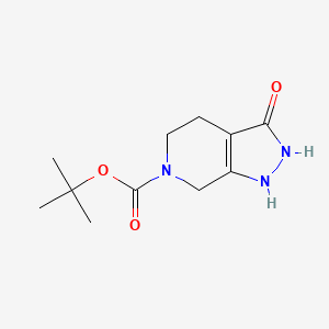 molecular formula C11H17N3O3 B1175248 tert-butyl 3-oxo-2,4,5,7-tetrahydro-1H-pyrazolo[3,4-c]pyridine-6-carboxylate CAS No. 152559-31-4