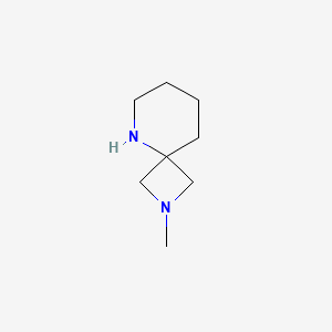 molecular formula C8H16N2 B11752491 2-Methyl-2,5-diazaspiro[3.5]nonane 