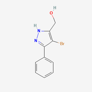 (4-bromo-3-phenyl-1H-pyrazol-5-yl)methanol