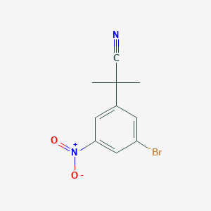 2-(3-Bromo-5-nitrophenyl)-2-methylpropanenitrile