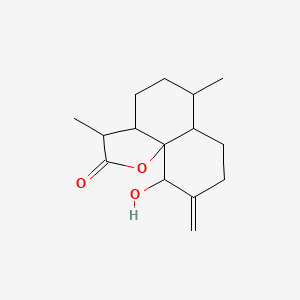 10-hydroxy-3,6-dimethyl-9-methylidene-3a,4,5,6,6a,7,8,10-octahydro-3H-benzo[h][1]benzofuran-2-one