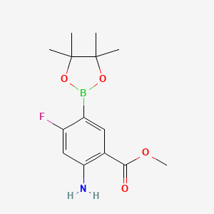 Methyl 2-amino-4-fluoro-5-(tetramethyl-1,3,2-dioxaborolan-2-yl)benzoate