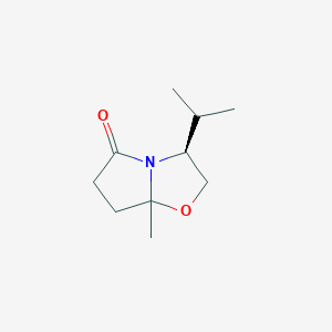 (3S)-7a-methyl-3-(propan-2-yl)-hexahydropyrrolo[2,1-b][1,3]oxazol-5-one