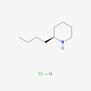 molecular formula C9H20ClN B11752592 (2S)-2-butylpiperidine hydrochloride 