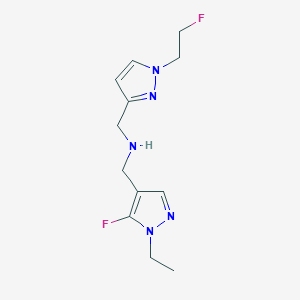 [(1-ethyl-5-fluoro-1H-pyrazol-4-yl)methyl]({[1-(2-fluoroethyl)-1H-pyrazol-3-yl]methyl})amine