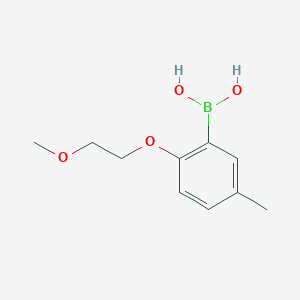 [2-(2-Methoxyethoxy)-5-methylphenyl]boranediol