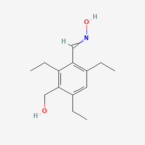 {2,4,6-Triethyl-3-[(hydroxyimino)methyl]phenyl}methanol