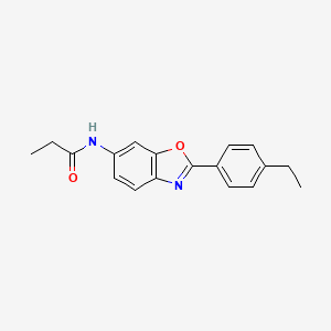 N-[2-(4-ethylphenyl)-1,3-benzoxazol-6-yl]propanamide