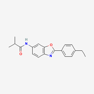 molecular formula C19H20N2O2 B1175265 N-[2-(4-ethylphenyl)-1,3-benzoxazol-6-yl]-2-methylpropanamide 