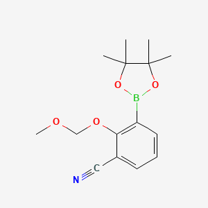 2-(Methoxymethoxy)-3-(4,4,5,5-tetramethyl-1,3,2-dioxaborolan-2-yl)benzonitrile