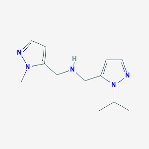 [(1-methyl-1H-pyrazol-5-yl)methyl]({[1-(propan-2-yl)-1H-pyrazol-5-yl]methyl})amine