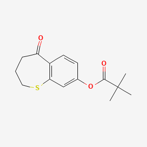 5-Oxo-2,3,4,5-tetrahydrobenzo[b]thiepin-8-yl pivalate