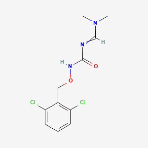 molecular formula C11H13Cl2N3O2 B11752735 1-[(2,6-dichlorophenyl)methoxy]-3-[(E)-(dimethylamino)methylidene]urea 