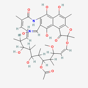molecular formula BF4NO2 B1175278 Rifamycin, {3-[(hydroxyimino)methyl]-} CAS No. 14840-02-9