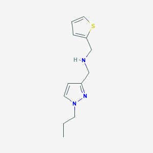 [(1-propyl-1H-pyrazol-3-yl)methyl][(thiophen-2-yl)methyl]amine