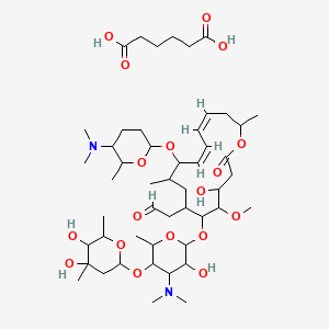 molecular formula C49H84N2O18 B1175282 Spiramycin, hexanedioate CAS No. 11034-40-5