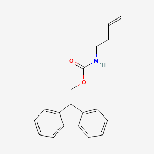 molecular formula C19H19NO2 B11752821 (9H-Fluoren-9-yl)methyl but-3-en-1-ylcarbamate 