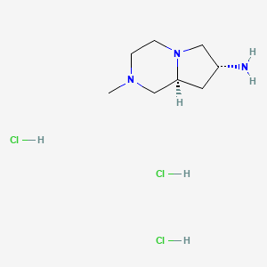 (7R,8aS)-2-methyloctahydropyrrolo[1,2-a]pyrazin-7-amine trihydrochloride