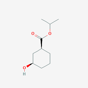 molecular formula C10H18O3 B11752852 Isopropyl cis-3-hydroxycyclohexane-1-carboxylate 