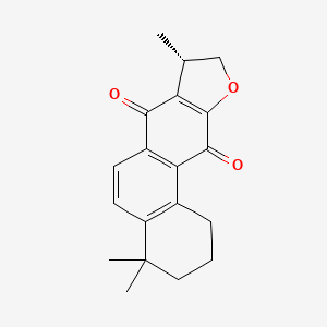 (8S)-1,2,3,4,8,9-Hexahydro-4,4,8-trimethylphenanthro[3,2-b]furan-7,11-dione