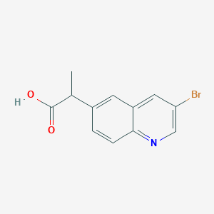 2-(3-Bromoquinolin-6-yl)propanoic acid