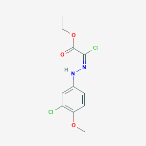 ethyl (2E)-2-chloro-2-[(3-chloro-4-methoxyphenyl)hydrazinylidene]acetate