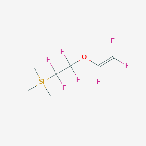 Trimethyl({1,1,2,2-tetrafluoro-2-[(1,2,2-trifluoroethenyl)oxy]ethyl})silane