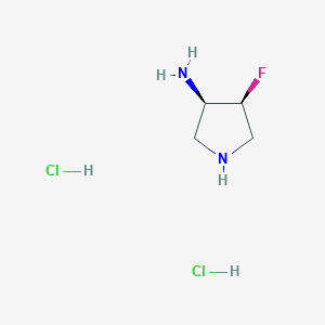 (3R,4S)-4-fluoropyrrolidin-3-amine dihydrochloride