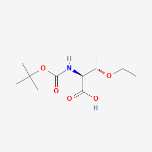 molecular formula C11H21NO5 B11752934 Boc-Allo-O-Ethyl-L-Thr 