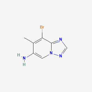 8-Bromo-7-methyl-[1,2,4]triazolo[1,5-a]pyridin-6-amine