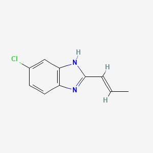 5-Chloro-2-(prop-1-en-1-yl)-1H-benzo[d]imidazole