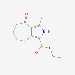 Ethyl 3-methyl-4-oxo-2,4,5,6,7,8-hexahydrocyclohepta[c]pyrrole-1-carboxylate