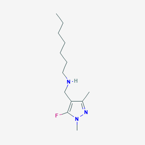 [(5-fluoro-1,3-dimethyl-1H-pyrazol-4-yl)methyl](heptyl)amine