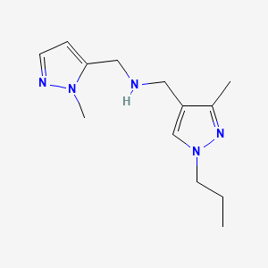 [(3-methyl-1-propyl-1H-pyrazol-4-yl)methyl][(1-methyl-1H-pyrazol-5-yl)methyl]amine