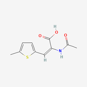 2-(Acetylamino)-3-(5-methyl-2-thienyl)acrylic acid