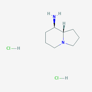 rac-(8R,8aS)-Octahydro-8-indolizinamine dihydrochloride