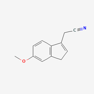 molecular formula C12H11NO B1175306 (6-methoxy-1H-inden-3-yl)acetonitrile 