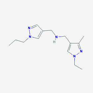 [(1-ethyl-3-methyl-1H-pyrazol-4-yl)methyl][(1-propyl-1H-pyrazol-4-yl)methyl]amine