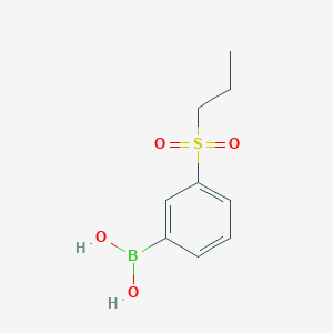 molecular formula C9H13BO4S B11753093 3-(Propylsulfonyl)phenylboronic acid 