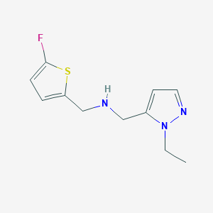 [(1-ethyl-1H-pyrazol-5-yl)methyl][(5-fluorothiophen-2-yl)methyl]amine