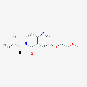 (2R)-2-[3-(2-methoxyethoxy)-5-oxo-5,6-dihydro-1,6-naphthyridin-6-yl]propanoic acid