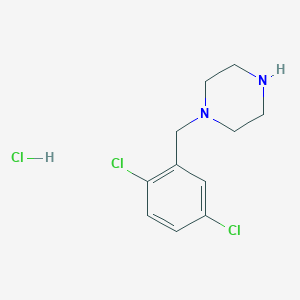 molecular formula C11H15Cl3N2 B11753139 1-(2,5-Dichloro-benzyl)-piperazine hydrochloride 