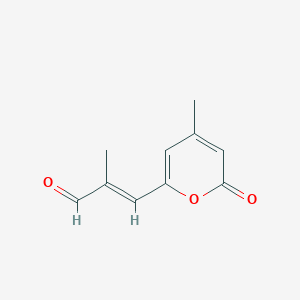 (E)-2-Methyl-3-(4-methyl-2-oxo-2H-pyran-6-YL)-2-propenal