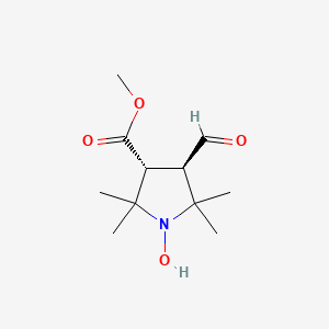 [(3R,4R)-3-formyl-4-(methoxycarbonyl)-2,2,5,5-tetramethylpyrrolidin-1-yl]oxidanyl