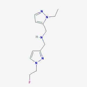 [(1-ethyl-1H-pyrazol-5-yl)methyl]({[1-(2-fluoroethyl)-1H-pyrazol-3-yl]methyl})amine