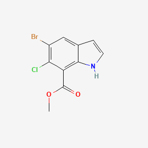 methyl 5-bromo-6-chloro-1H-indole-7-carboxylate