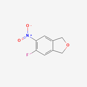 molecular formula C8H6FNO3 B11753207 5-Fluoro-6-nitro-1,3-dihydroisobenzofuran 