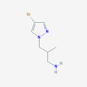 3-(4-bromo-1H-pyrazol-1-yl)-2-methylpropan-1-amine