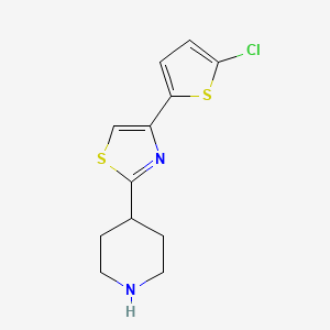 4-[4-(5-Chlorothien-2-yl)-1,3-thiazol-2-yl]piperidine