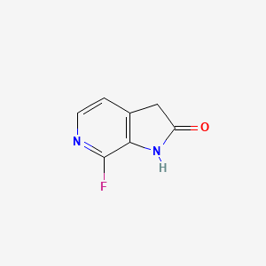 molecular formula C7H5FN2O B11753291 7-Fluoro-1H-pyrrolo[2,3-c]pyridin-2(3H)-one 